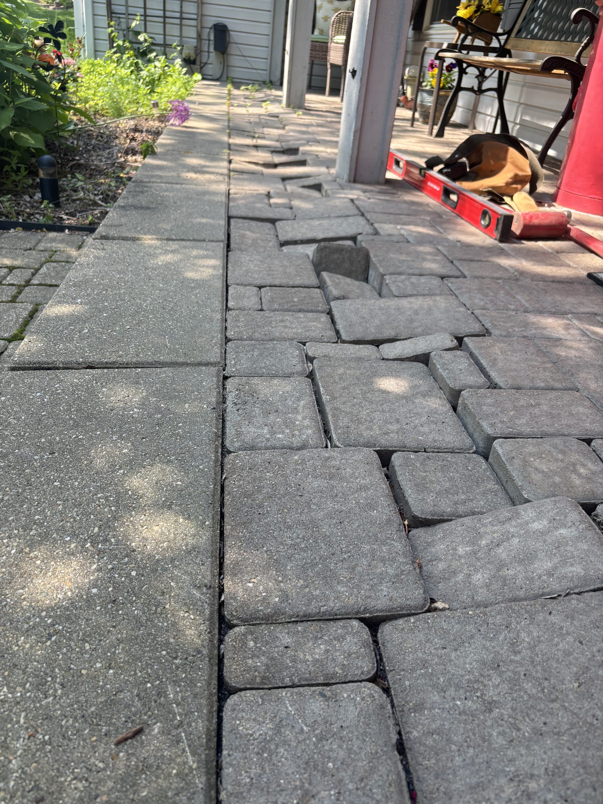 pavers before